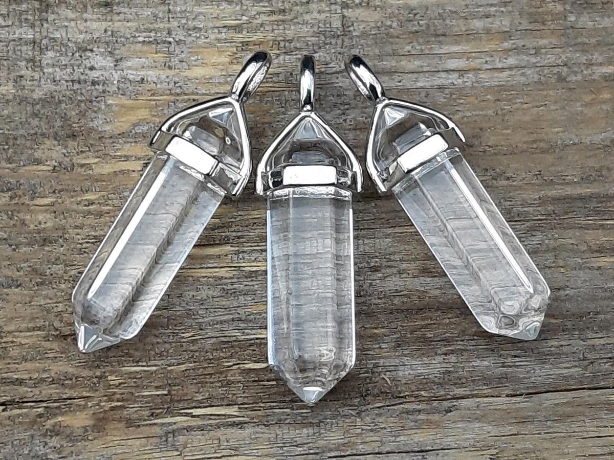 Edelsteen Bergkristal - pendel - healing punt hanger